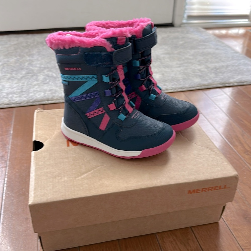 Merrell Kids' Rain & Snow Boots - Pink and Blue